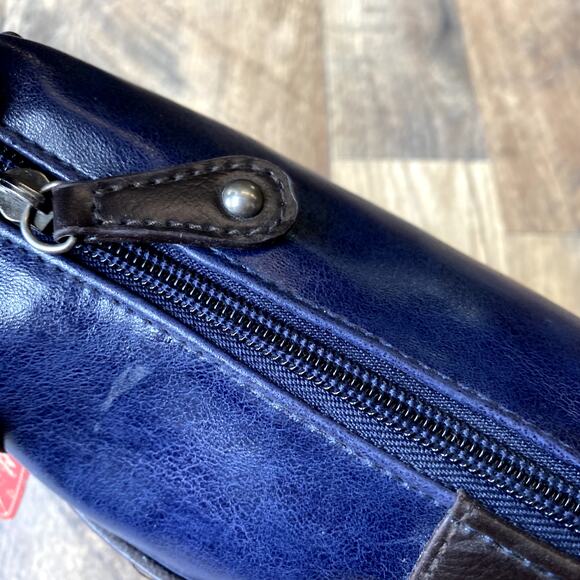 NWT Vintage Y2K Faded Glory Navy Mini Buckle Shoulder Bag - Picture 8 of 11